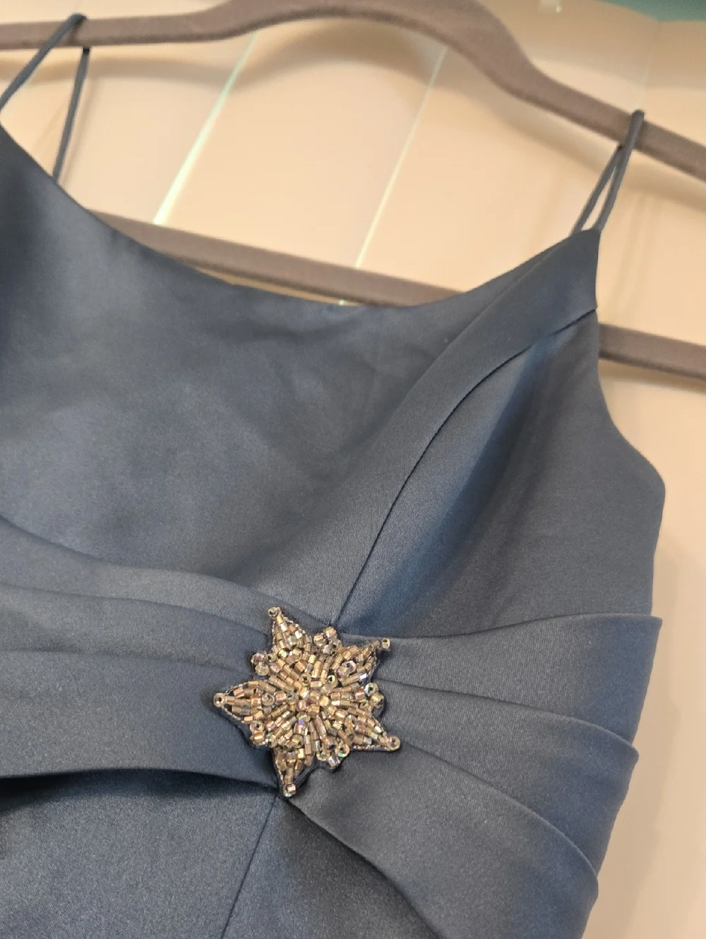 Davids Bridal Federal Blue Sz 14 Girls Formal - Picture 2 of 5